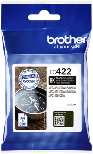LC-422 | 1x Zwart | Origineel | Cartridges voor Brother