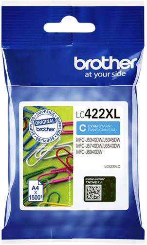 LC-422 XL | 1x Cyaan | Origineel | Cartridges voor Brother