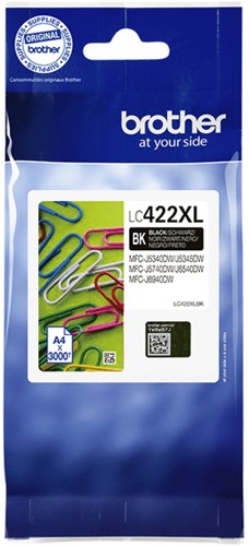 LC-422 XL | 1x Zwart | Origineel | Cartridges voor Brother