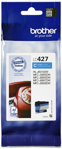 LC-427 | 1x Cyaan | Origineel | Cartridges voor Brother