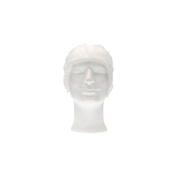 Haarnet CMT clip non-woven L 53cm PP wit 100 stuks
