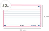 Flashcard Oxford 2.0 75x125mm 80 vel 250gr lijn roze-2