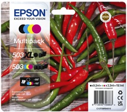 503 XL | 503 | 4 Pack | Origineel | Cartridges voor Epson