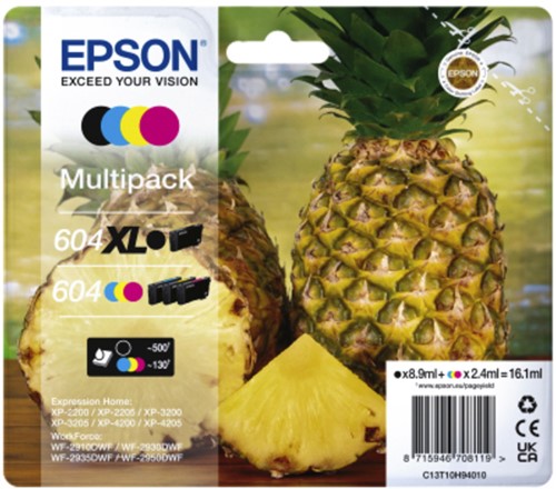 604 XL | 604 | 4 Pack Origineel | Cartridges voor Epson