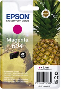 604 | 1x Magenta | Origineel | Cartridges voor Epson
