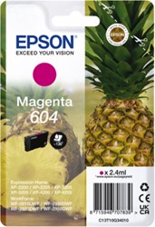 604 | 1x Magenta | Origineel | Cartridges voor Epson