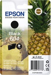 604 | 1x Zwart | Origineel | Cartridges voor Epson