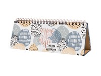 Tafelagenda Sigel Jolie Inspire 300x114mm 53 weken 7dagen/1pagina ongedateerd apricot