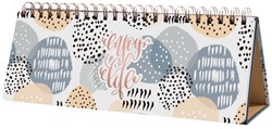 Tafelagenda Sigel Jolie Inspire 300x114mm 53 weken 7dagen/1pagina ongedateerd apricot