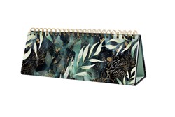 Tafelagenda Sigel Jolie Beauty 300x114mm 53 weken 7dagen/1pagina ongedateerd glamourous leaves