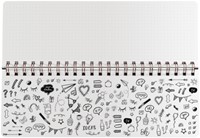 Tafelagenda Sigel Jolie Beauty 300x114mm 53 weken 7dagen/1pagina ongedateerd glamourous leaves-3