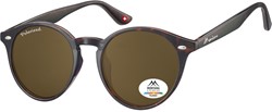 Zonnebril Montana met bruin gepolariseerd rond glas turtle