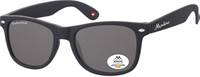 Zonnebril Montana met smoke gepolariseerd glas zwart