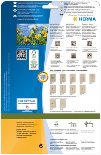 Etiket HERMA 10758 210 x 297 mm silphie bruin 20 stuks-2