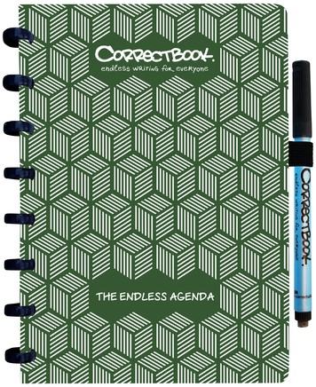 Agenda Correctbook A5 forrest green tijdloos