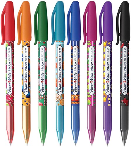 Balpen Paper Mate Inkjoy 100st Wraps blister à 8 stuks-2