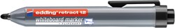 Whiteboardmarker edding 12 drukknop rond 1.5-3mm zwart