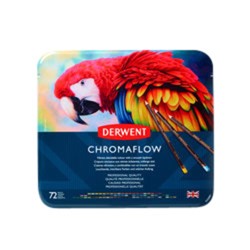 Kleurpotloden Derwent Chromaflow set à 72 kleuren