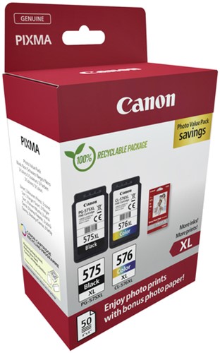PG-575 XL | CL-576 XL | 2 Pack | Origineel | Cartridges voor Canon-2