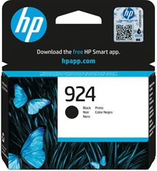 924 | 1x Zwart | Origineel | Cartridges voor HP