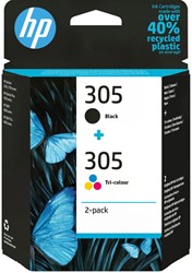 305 | 2 Pack | Origineel | Cartridges voor HP