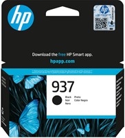 937 | 1x Zwart | Origineel | Cartridges voor HP