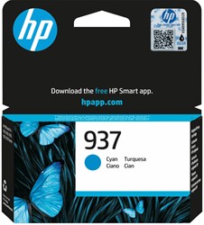 937 | 1x Cyaan | Origineel | Cartridges voor HP