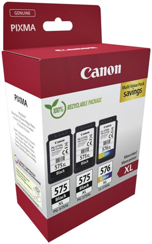PG-575 XL | CL-576 XL | 3 Pack | Origineel | Cartridges voor Canon-2