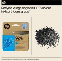 924E | 1x Cyaan | Evomore | Origineel | Cartridges voor HP-2
