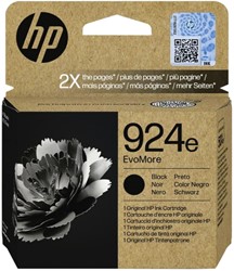 924E | 1x Zwart | Evomore | Origineel | Cartridges voor HP