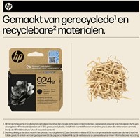924E | 1x Zwart | Evomore | Origineel | Cartridges voor HP-3