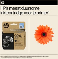 924E | 1x Zwart | Evomore | Origineel | Cartridges voor HP-2
