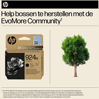 924E | 1x Zwart | Evomore | Origineel | Cartridges voor HP-1