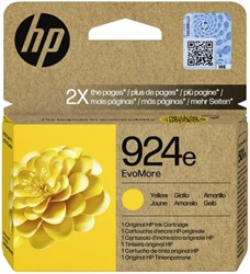 924E | 1x Geel | Evomore | Origineel | Cartridges voor HP