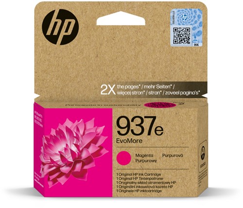 937E | 1x Magenta | Evomore | Origineel | Cartridges voor HP