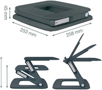Laptopstandaard Leitz Ergo verstelb multihoek gs-2