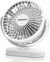 Aigostar | Tafel ventilator | NOTUS | USB | 5 bladen | 3 standen | Ø 13cm | Wit