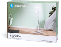 Aigostar | Staande ventilator | DAISY | 3 bladen | 3 standen | Ø 40cm | Wit-3