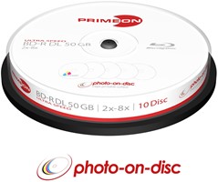 Primeon | BD-R | DL | 50 GB | Printable | 8x Speed | Cakebox | 10 Stuks ...