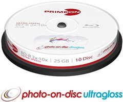 PRIMEON BD-R DL 50 GB 8x blu-ray media 10 stuks