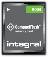 Integral | CompactFlash  | 8 GB | 100 x | 15 MB/s