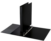 Ringband Quantore A4 4-rings D-mech 20mm PP zwart