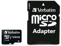 Verbatim | MicroSDXC | 128 GB | 90 MB/s | Premium