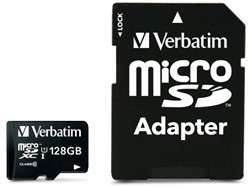 Verbatim | MicroSDXC | 128 GB | 90 MB/s | Premium