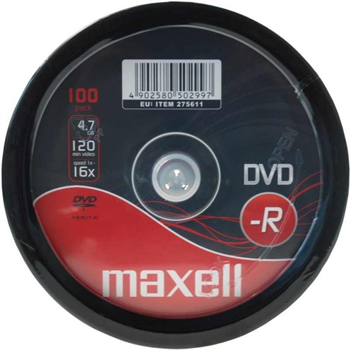 Maxell | DVD-R | 4.7 GB | 100 stuks-2