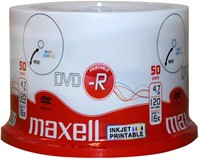 Maxell | DVD-R | 4.7 GB | Inkjet Printable | 50 stuks