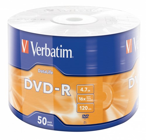 Verbatim | DVD-R | 4.7 GB | Matt Silver | 50 Stuks