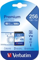 Verbatim | SDXC | 256 GB | 90 MB/s | Premium-3
