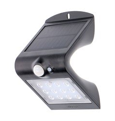 Led | Outdoor | Solar | Schijnwerper | Kyoto | 1,5W | 220lm | 3000K | IP65 | Sensor | Zwart