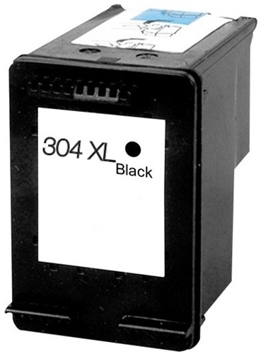 304 XL | 1x Zwart | Huismerk | Cartridges voor HP